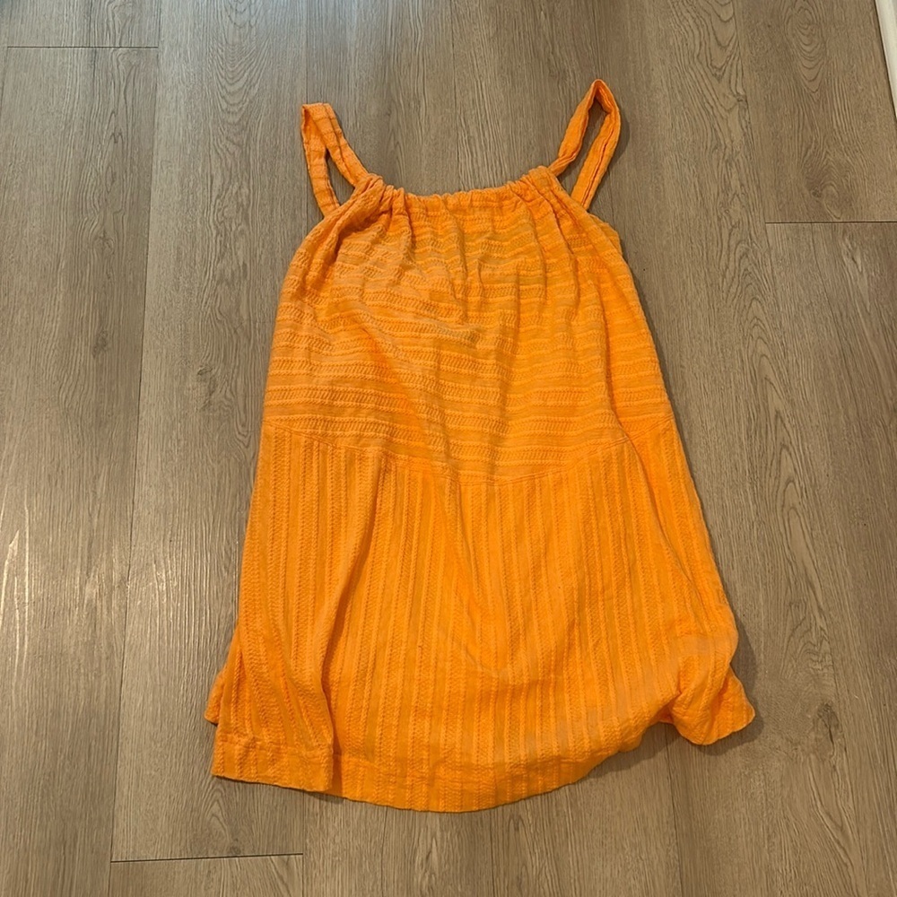 Free People Beach Orange Mini Dress